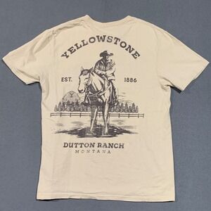 Yellowstone Dutton Ranch Montana T Shirt Mens Size M Short‎ Sleeve Tee